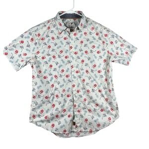 Fundamental Coast Mens Large Tropical Pineapple Palm Tree Short Sleeve Shirt